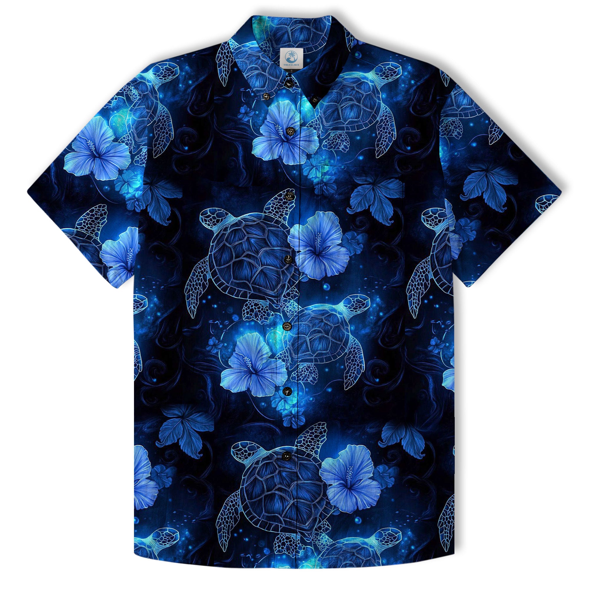 Ocean Animals Hawaiian Button Up Shirt, Sea Hawaii Shirt - The Palmix