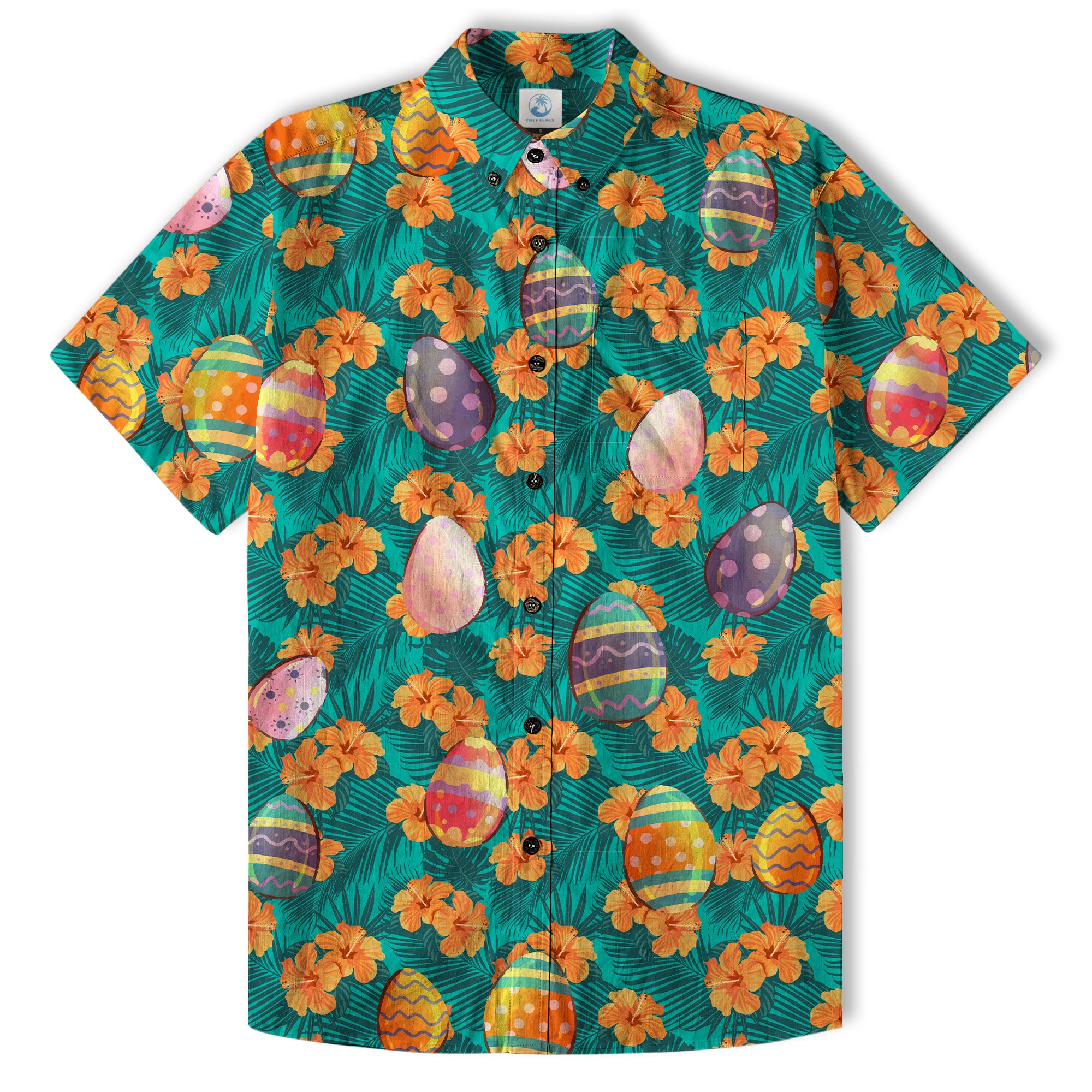 Easter Dinosaur Hawaiian Shirt Men Women Kid Youth, Bunny Dinosaur And Easter Eggs Shirt - The Palmix