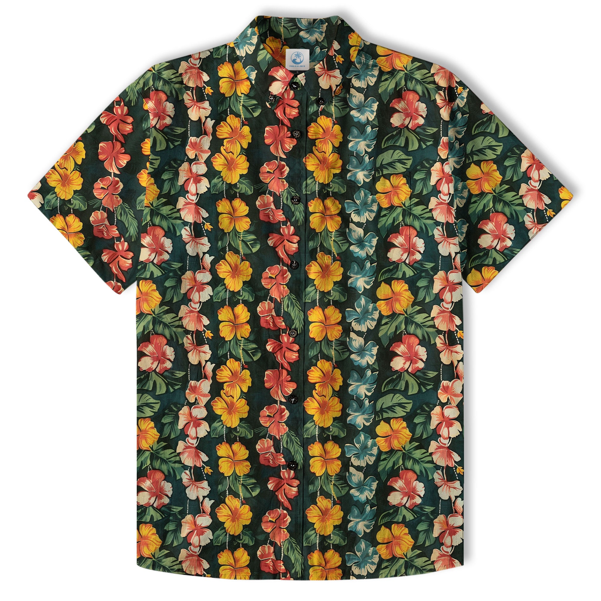 Vintage Aloha Hibiscus Flowers Hawaii Shirt, Floral Hawaiian Button Down Shirt - The Palmix