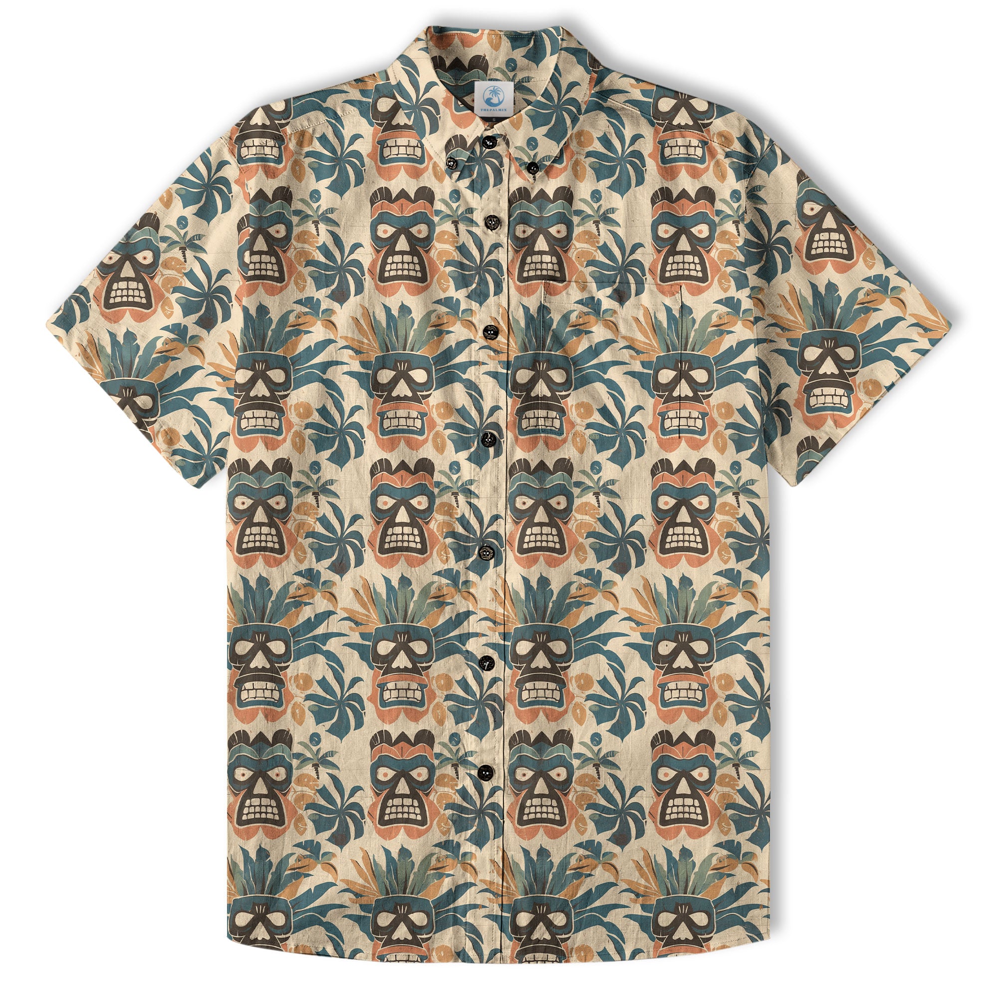 Retro Aloha Hibiscus Flowers Hawaii Shirt, Floral Hawaiian Button Down Shirt - The Palmix