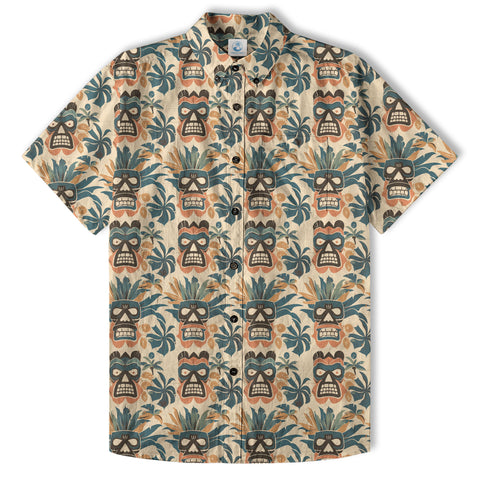 Retro Aloha Hibiscus Flowers Hawaii Shirt, Floral Hawaiian Button Down Shirt - The Palmix
