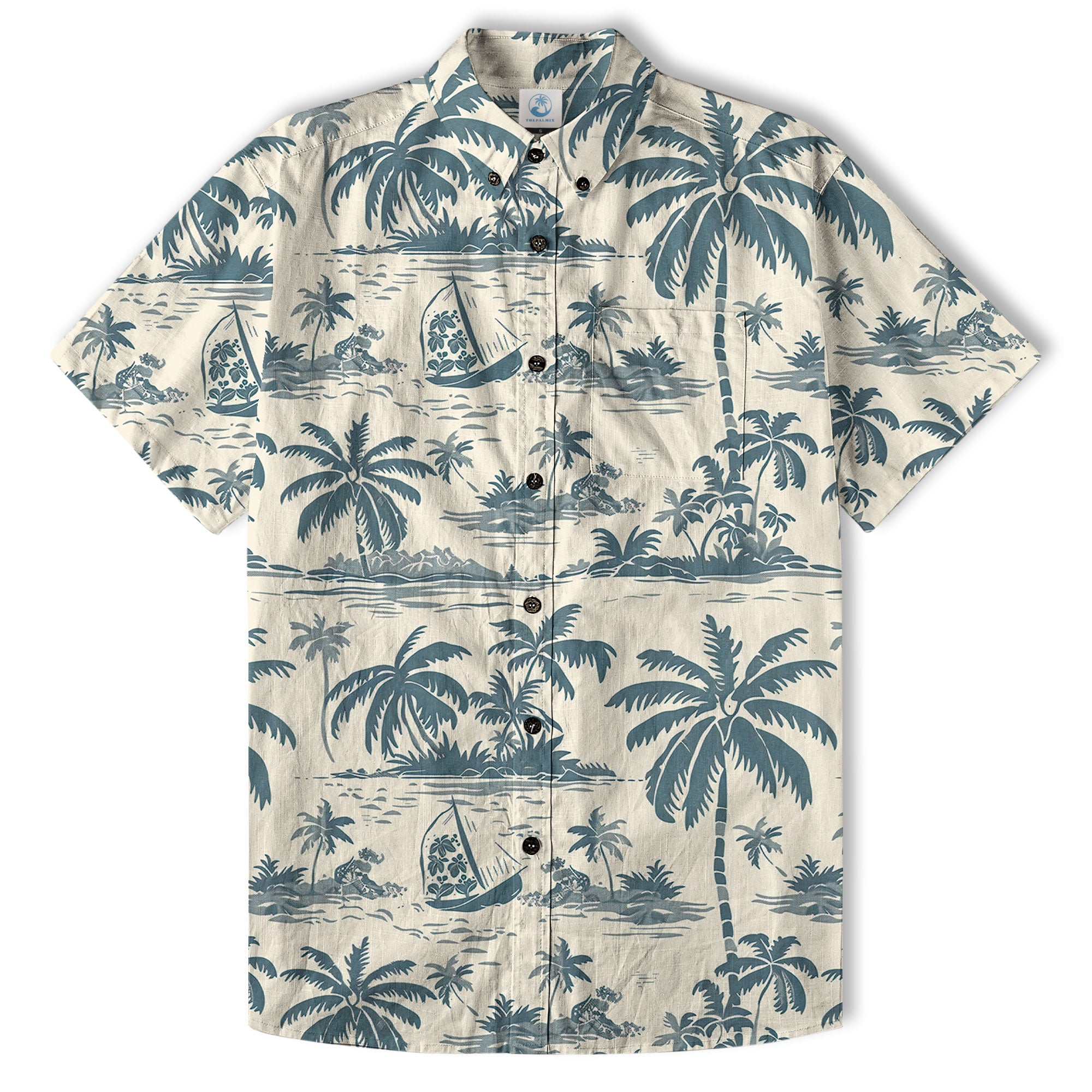 Retro Aloha Flowers Hawaii Shirt, Floral Pattern Hawaiian Shirt - The Palmix