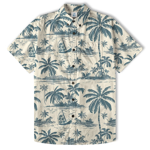 Retro Aloha Flowers Hawaii Shirt, Floral Pattern Hawaiian Shirt - The Palmix