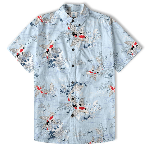 Koi Fish Hawaiian Ocean Shirt, hawaiian vacation drumfish family matching - The Palmix