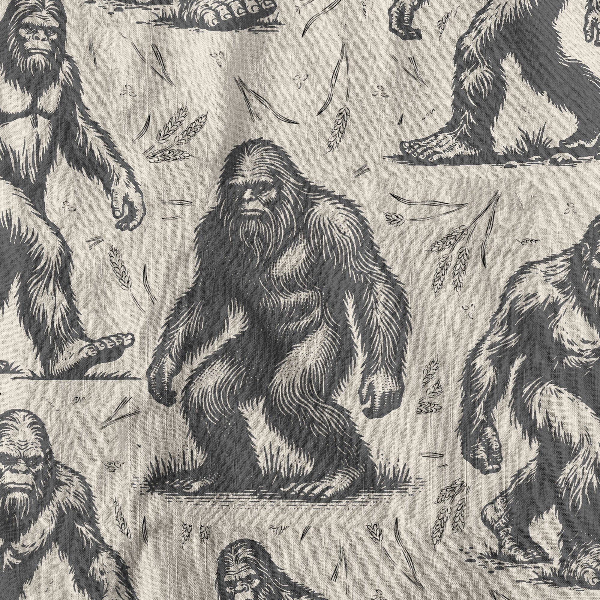 Bigfoot Men's Aloha Hawaiian Shirt, Funny Sasquatch Unisex Short Sleeve Button Shirt - The Palmix