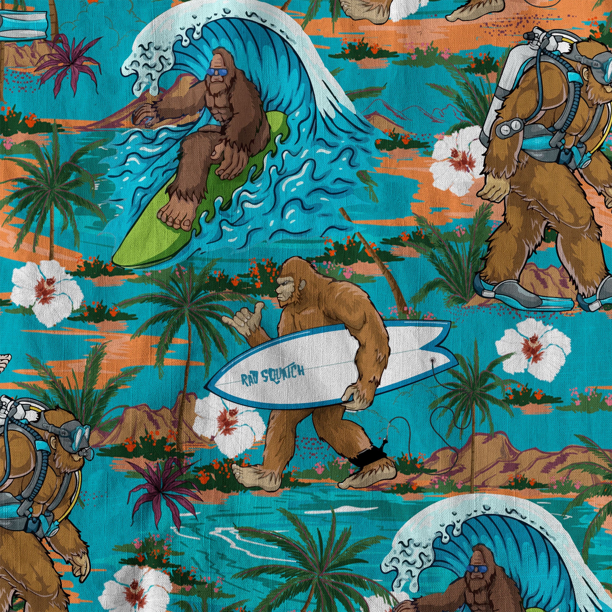 Bigfoot Beer Hawaiian Shirt, Tropical Beer Hawaiian Shirt Casual Button Down Short Sleeve Shirt - The Palmix