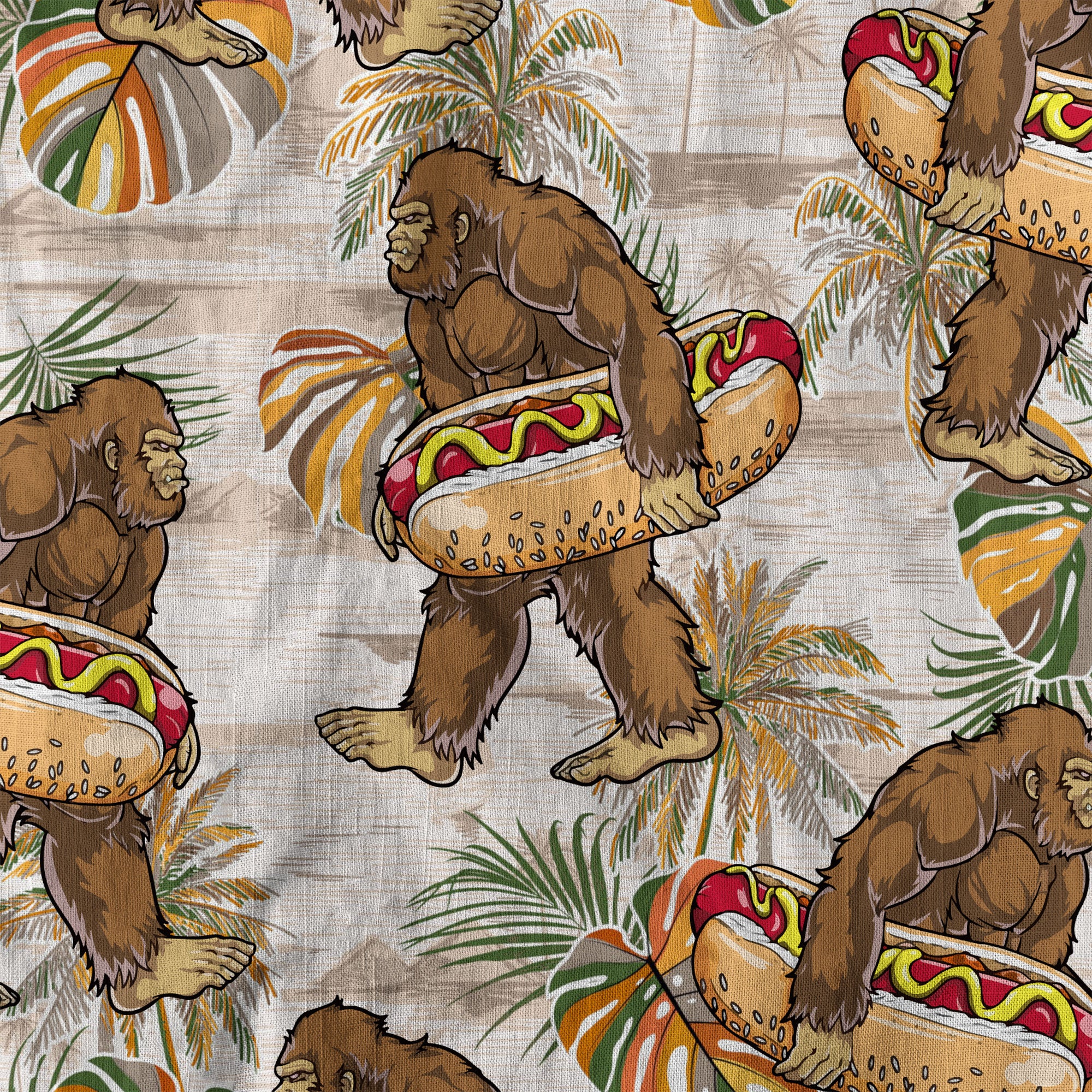 Bigfoot Beer Hawaiian Shirt, Tropical Beer Hawaiian Shirt Casual Button Down Short Sleeve Shirt - The Palmix