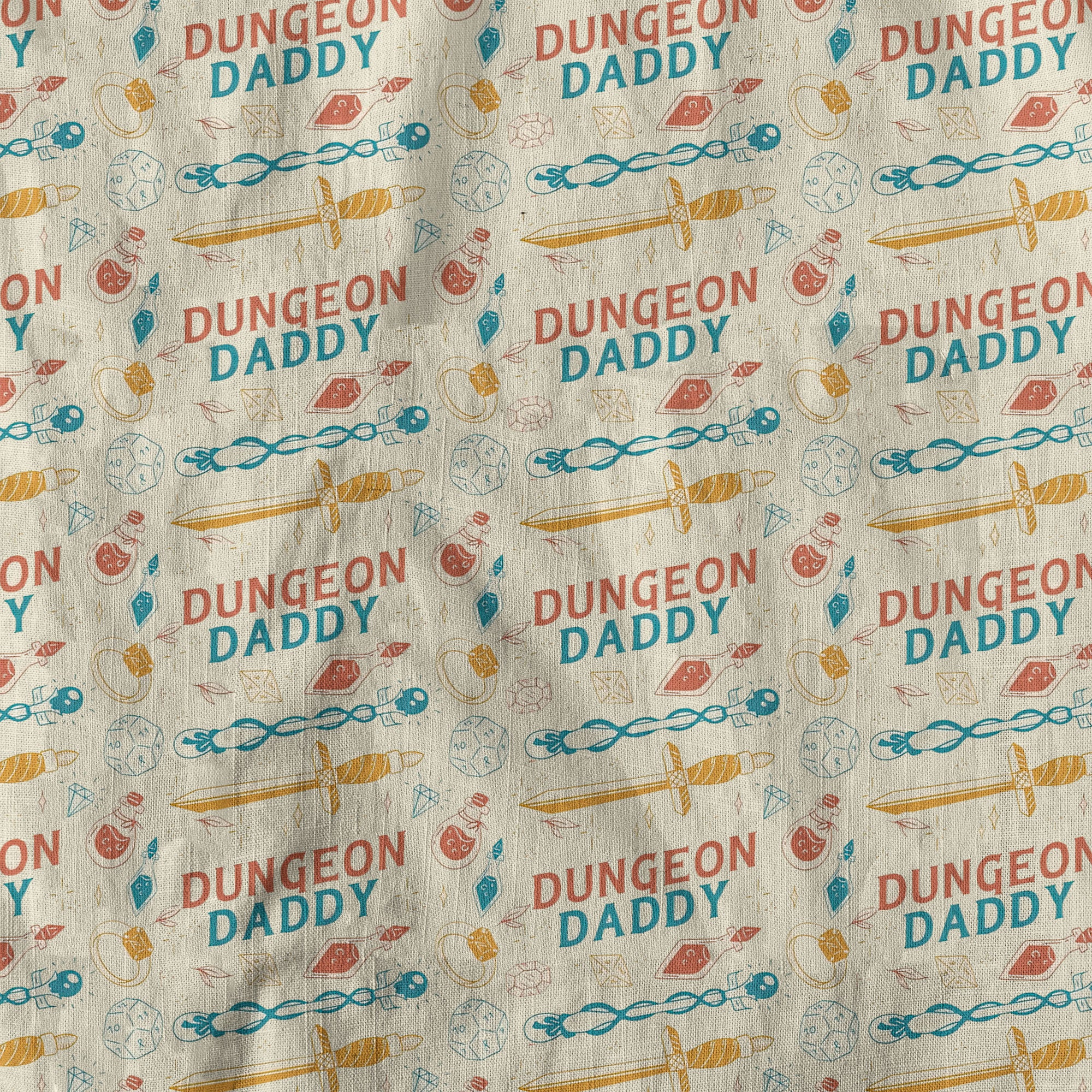 Dungeon Daddy Shirt, DnD Aloha Hawaiian Shirt, DnD Dad Hawaii Button Down Shirt - The Palmix