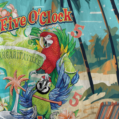 It's Always 5 O'clock Somewhere Hawaiian Shirt, Parrot Hawaiian Shirt, Parrot Summer Hawaiian Aloha Shirt - The Palmix