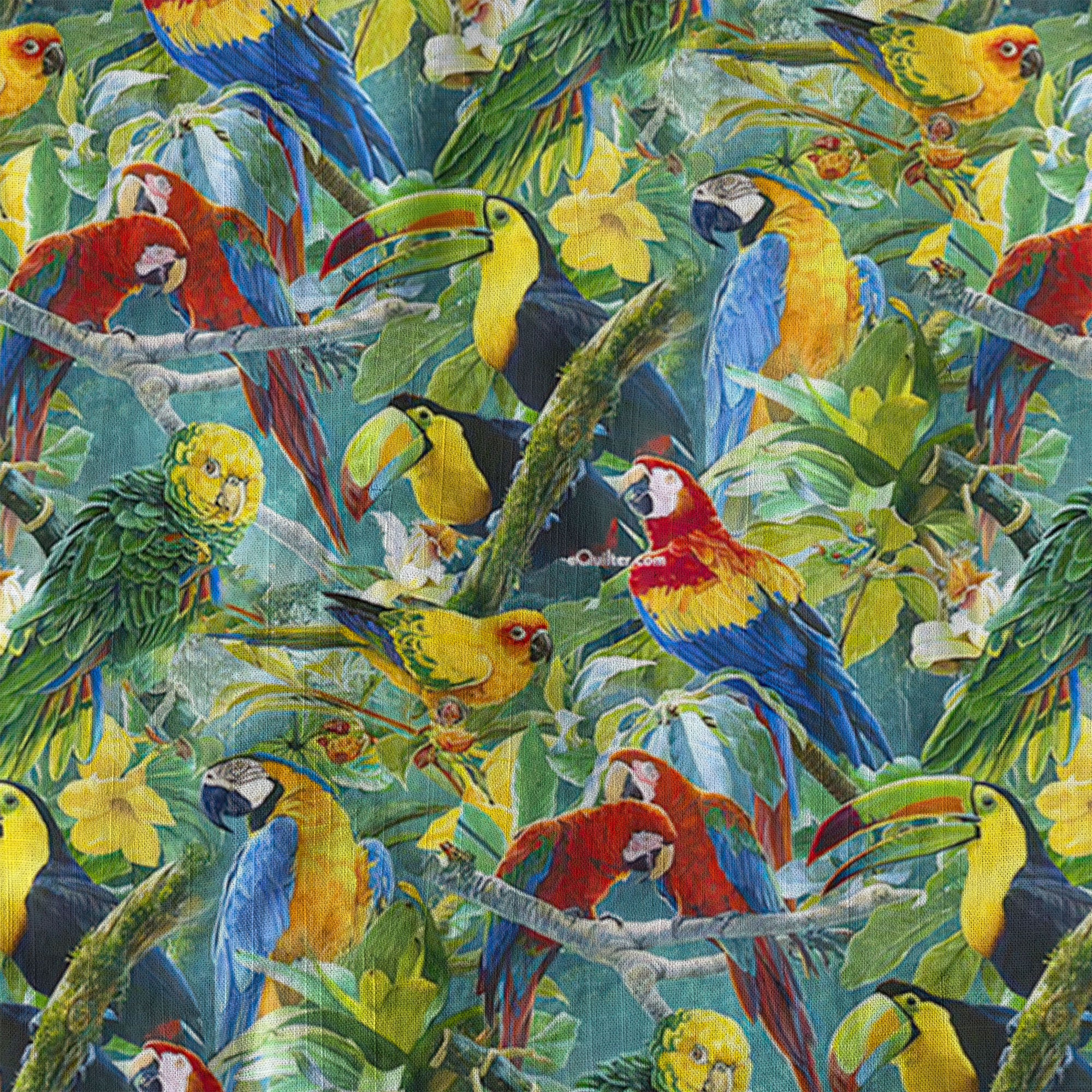 Parrot Funny Colorful Hawaiian Shirt, Aloha Summer Beach Hawaii Shirt - The Palmix