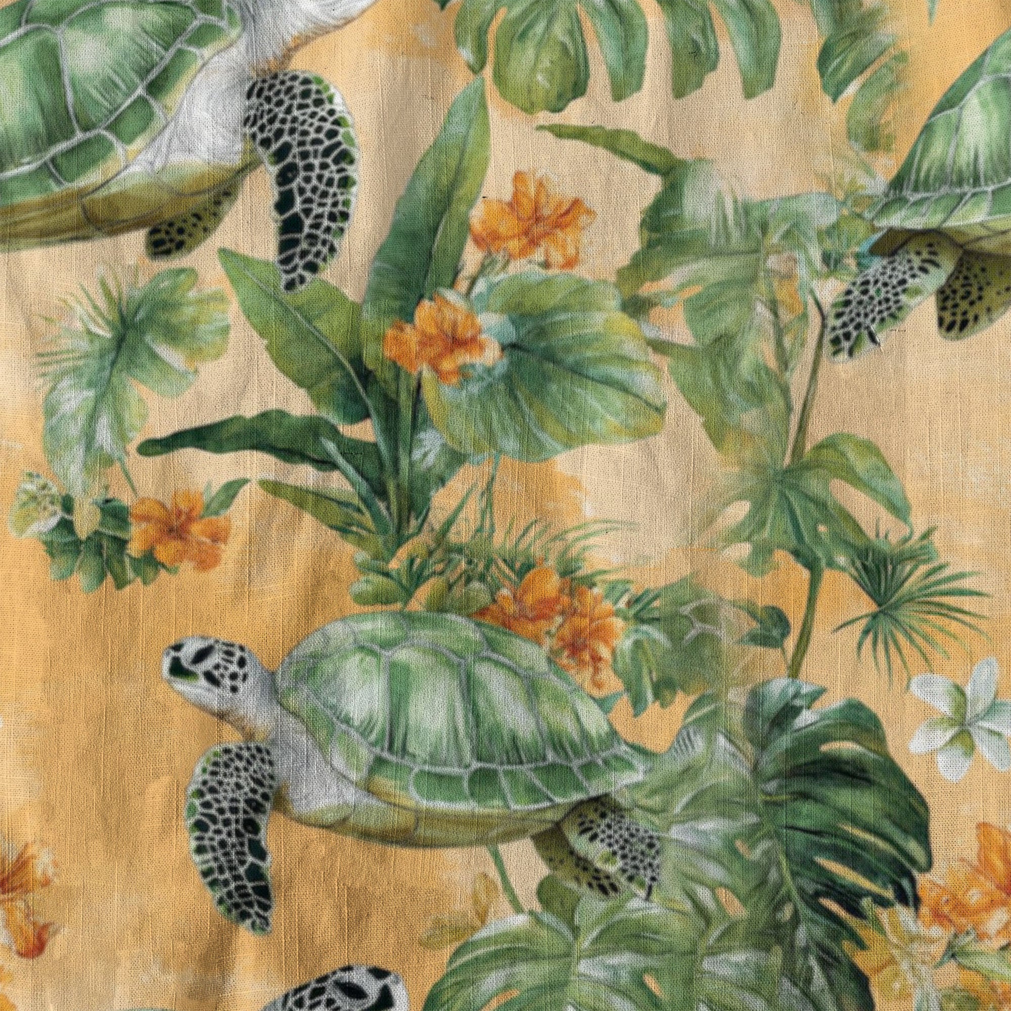 Tropical Turtle Hawaiian Shirts for Men Women, Sea Turtle Aloha Summer Beach Shirt - The Palmix