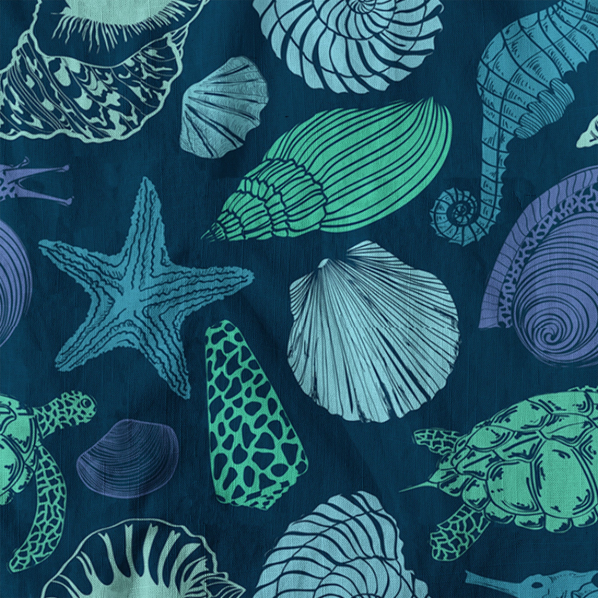 Turtle Pattern Shirt, Turtle Ocean Animals Hawaiian Shirt - The Palmix