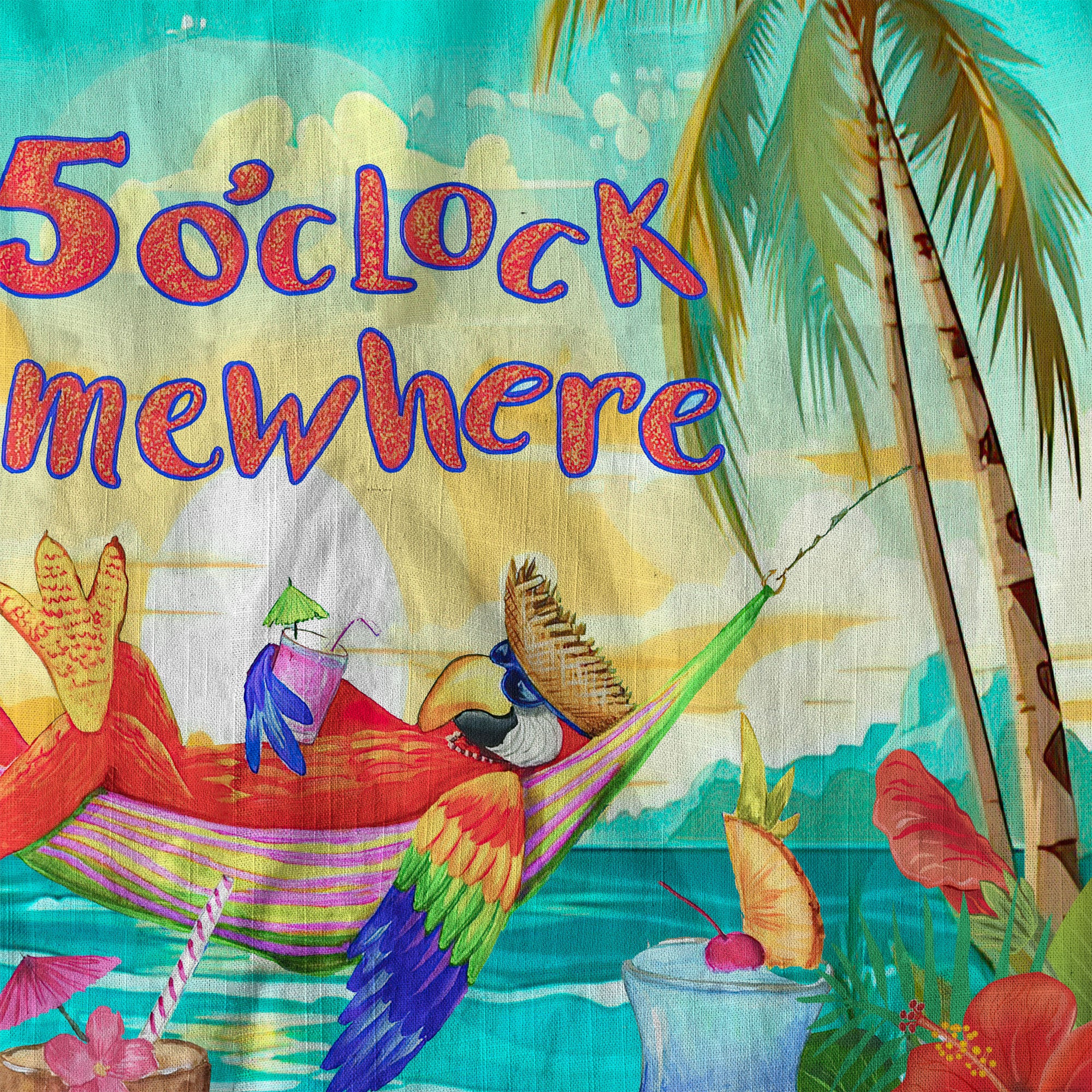 Parrot Beach Shirt Summer Hawaiian Shirt, Parrot It’s 5 O’clock Somewhere Hawaiian Shirt - The Palmix
