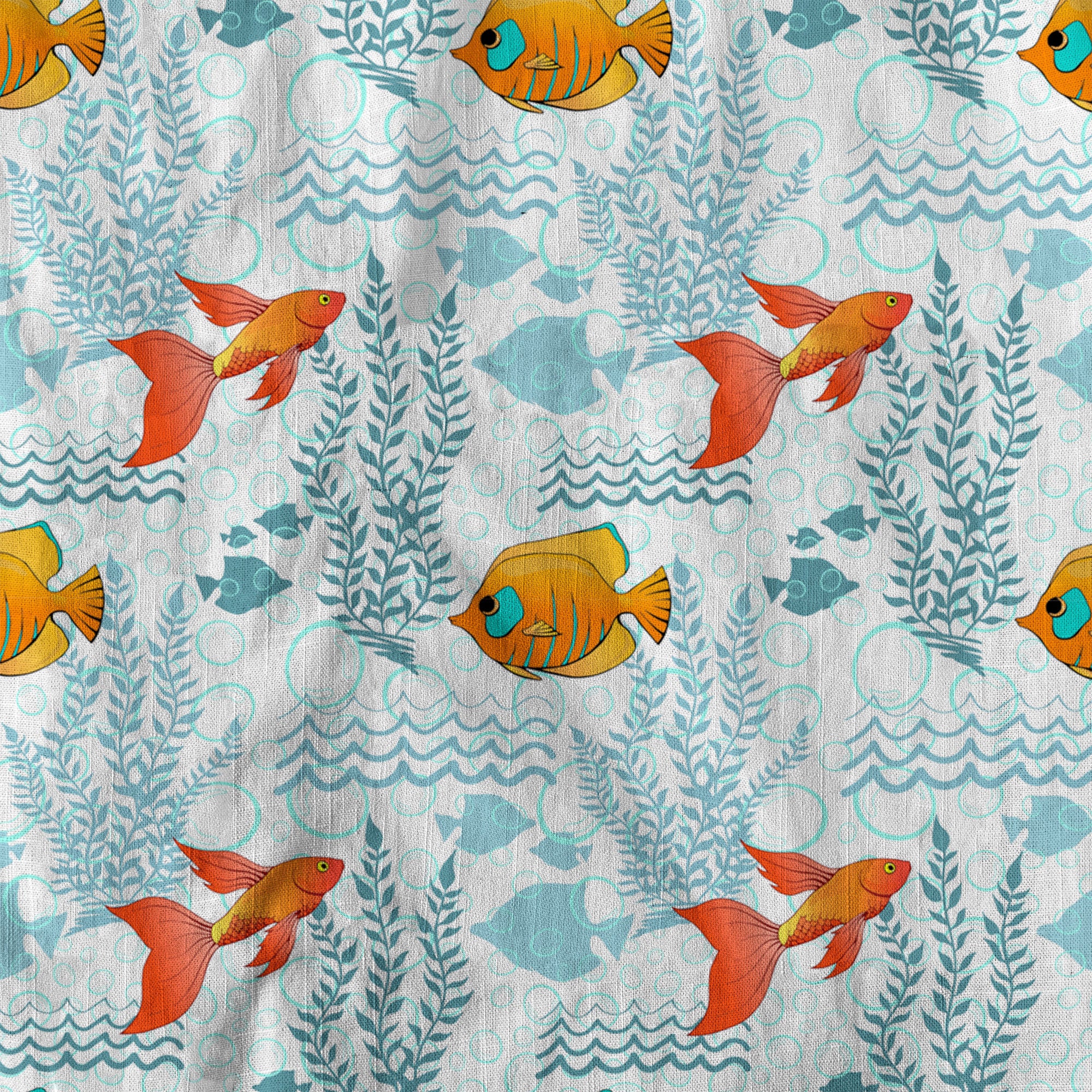 Sea Ocean Animals Women's Hawaiian Shirt, Ocean Fish Print - The Palmix