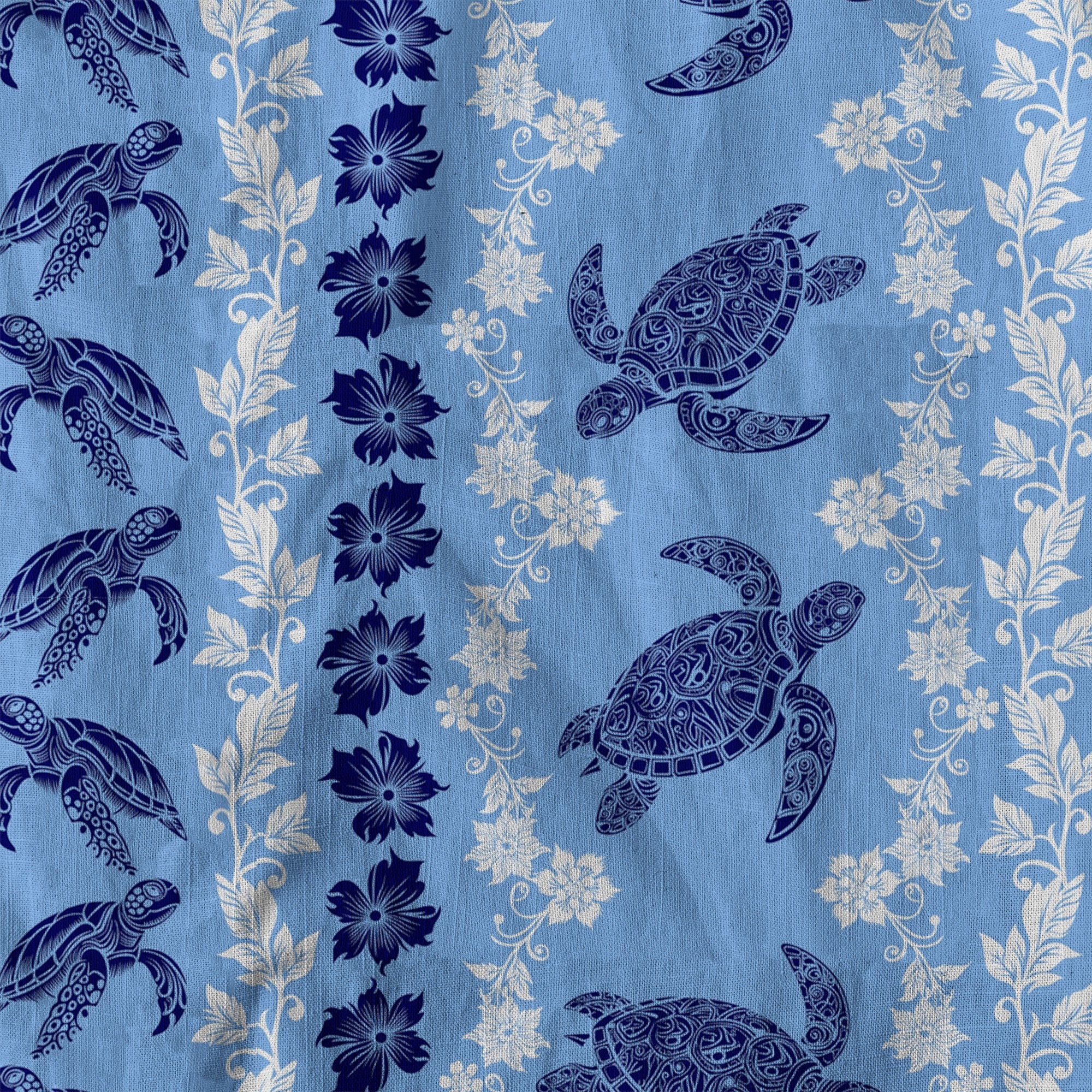 Sea Ocean Animals Women's Hawaiian Shirt, Ocean Fish Print - The Palmix