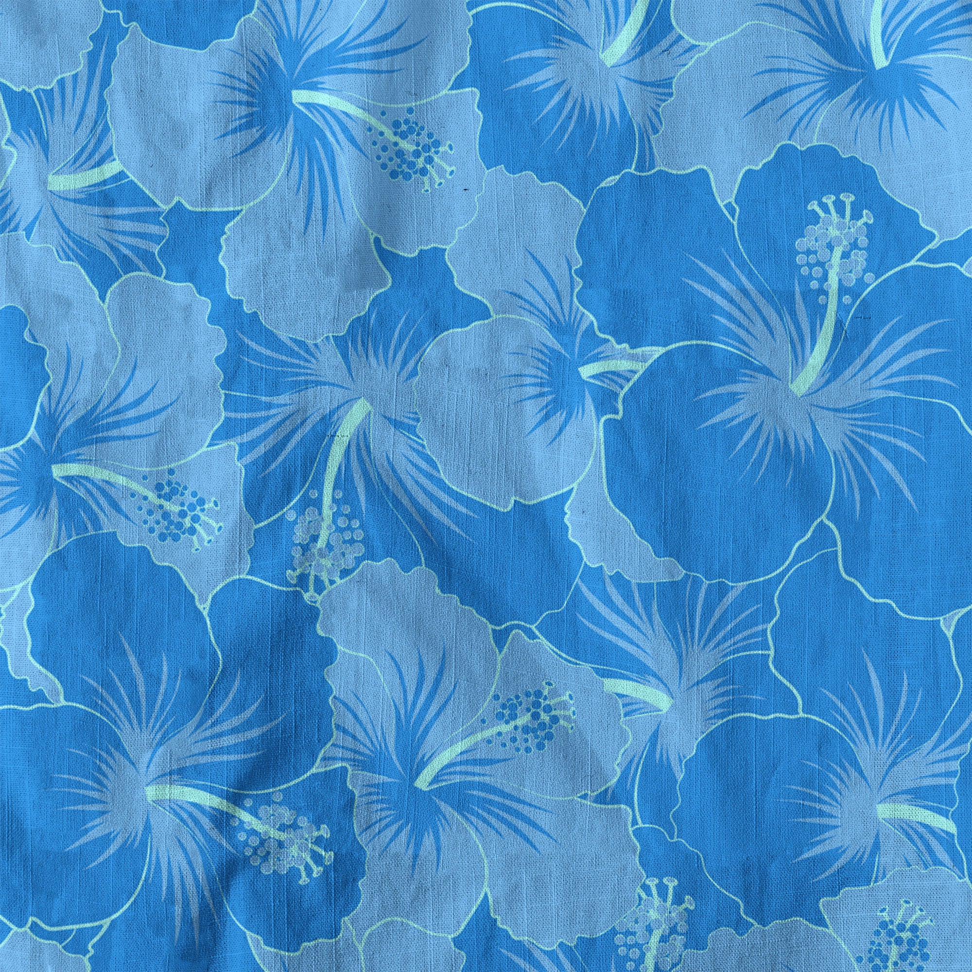 Floral Pattern Hawaii Shirt, Hibiscus Flower Shirt - The Palmix