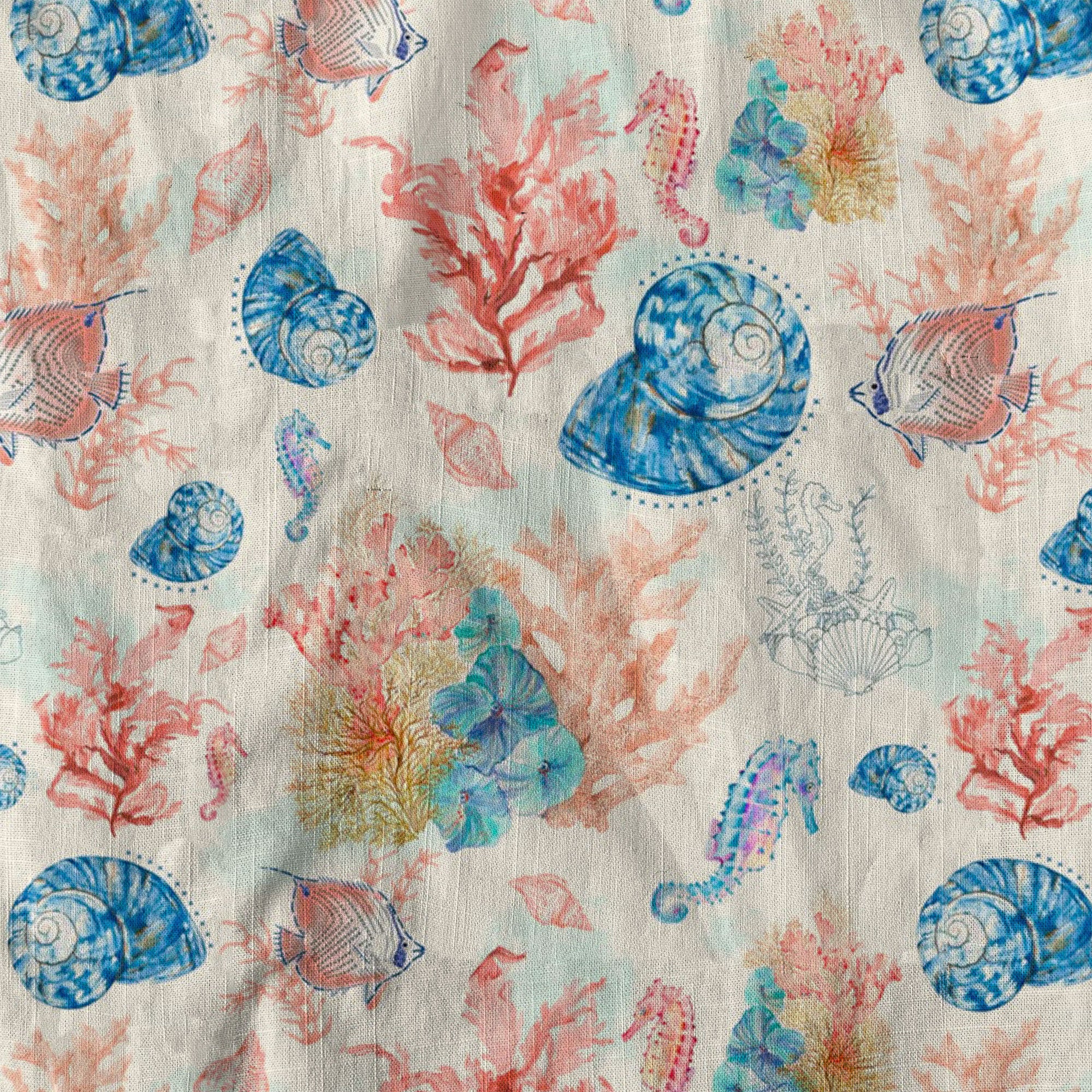 Ocean Animals Hawaiian Button Up Shirt, Sea Hawaii Shirt - The Palmix