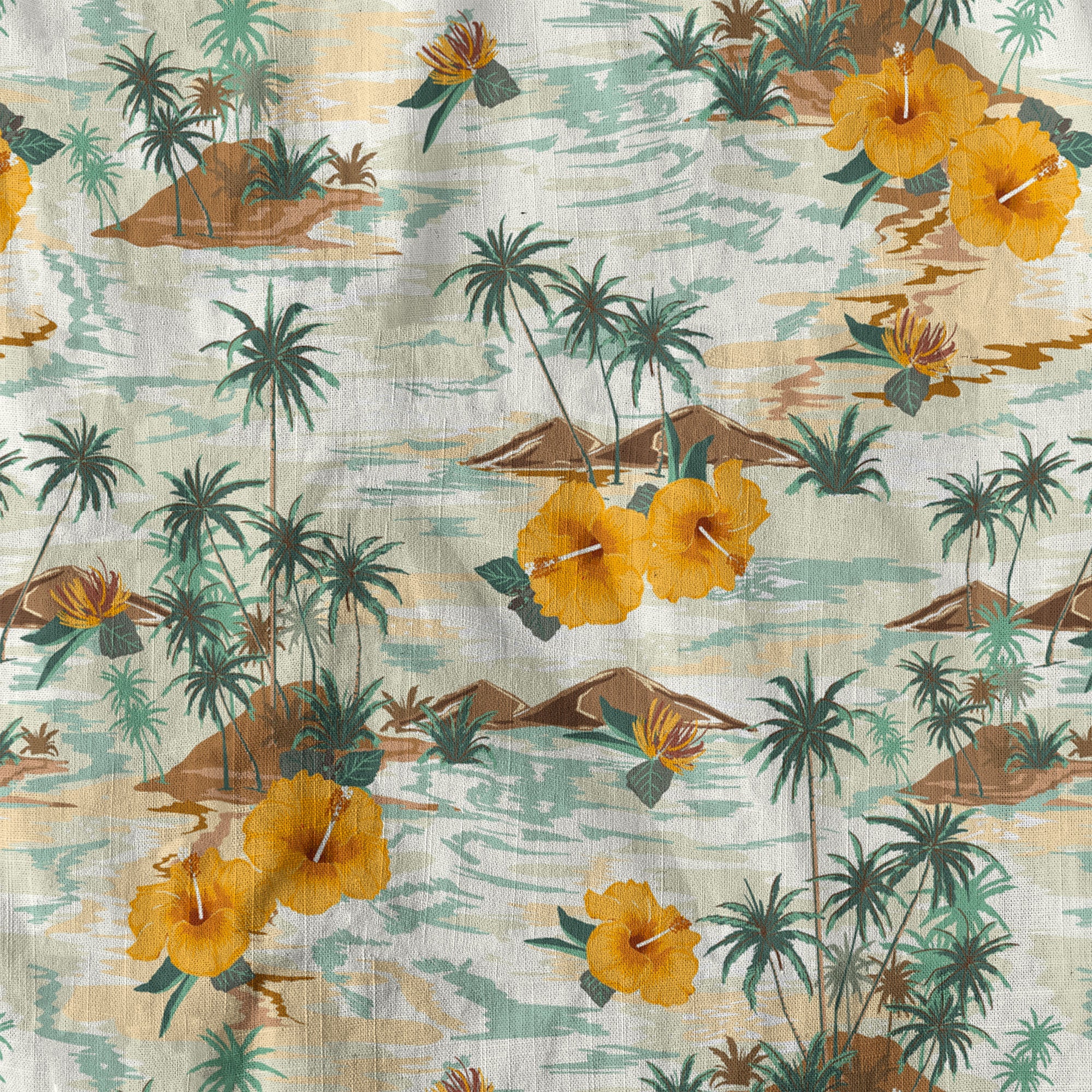 Ocean Animals Hawaiian Button Up Shirt, Sea Hawaii Shirt - The Palmix