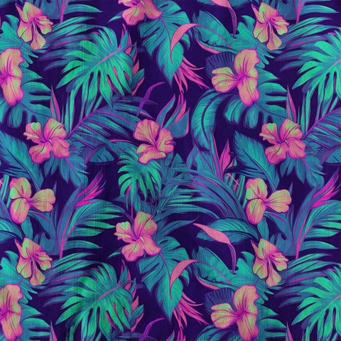 Electric Jungle Paradise Hawaiian Shirt, Colorful Tropical Beach Aloha Shirt, Hawaiian Summer Vibes Hawaiian Shirt - The Palmix