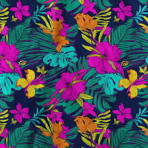 Electric Jungle Paradise Hawaiian Shirt, Colorful Tropical Beach Aloha Shirt, Hawaiian Summer Vibes Hawaiian Shirt - The Palmix