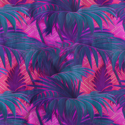 Electric Jungle Paradise Hawaiian Shirt, Tropical Beach Aloha Shirt, Hawaiian Summer Vibes Hawaiian Shirt - The Palmix