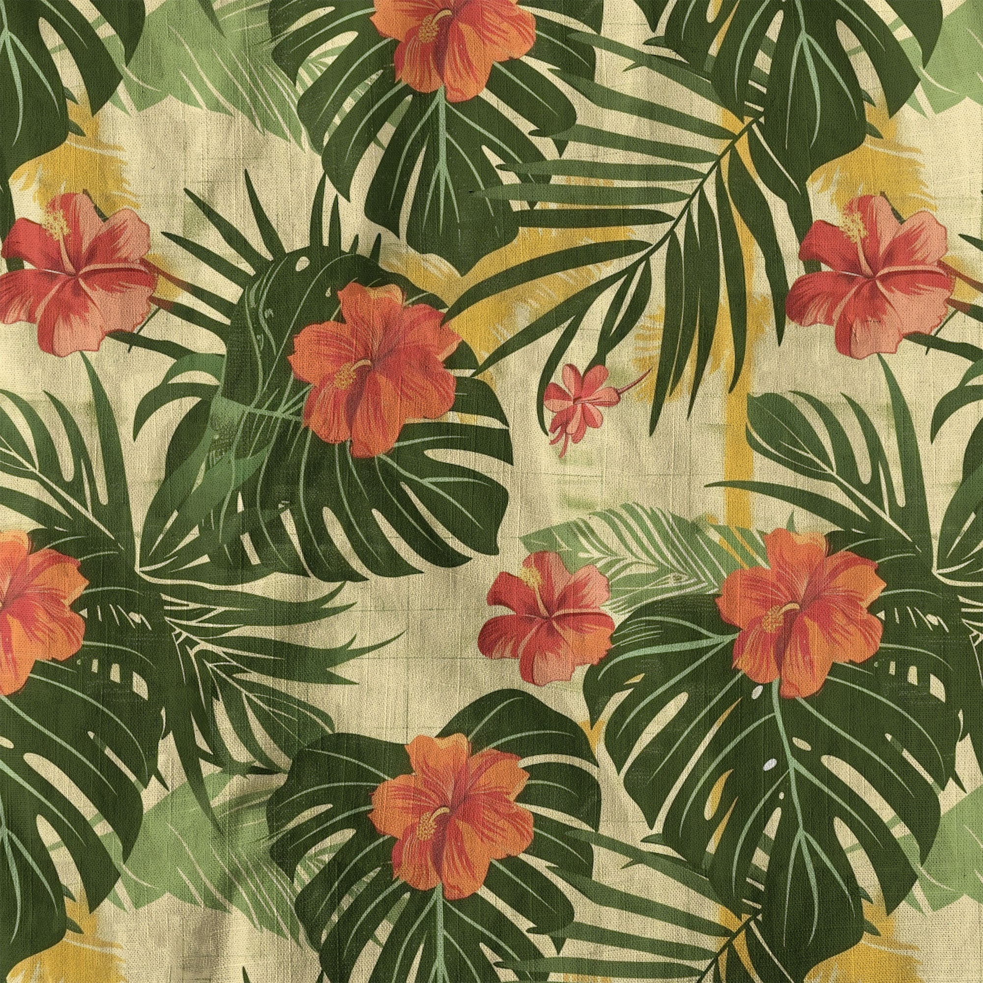 Vintage Aloha Hibiscus Flowers Hawaii Shirt, Floral Hawaiian Button Down Shirt - The Palmix