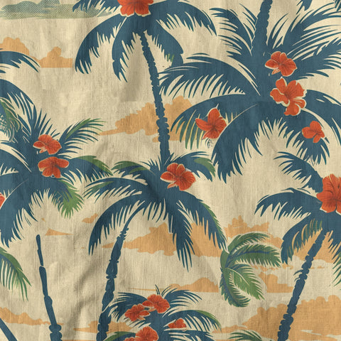 Tropical Garden Blossom Hawaii Shirt, Exotic Hawaiian Button Down Shirt - The Palmix