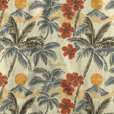Retro Aloha Hibiscus Flowers Hawaii Shirt, Floral Hawaiian Button Down Shirt - The Palmix