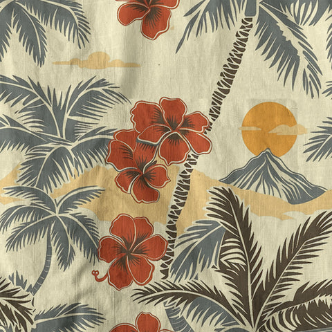 Retro Hibiscus Flowers Aloha Hawaii Shirt, Floral Hawaiian Button Up Shirt - The Palmix