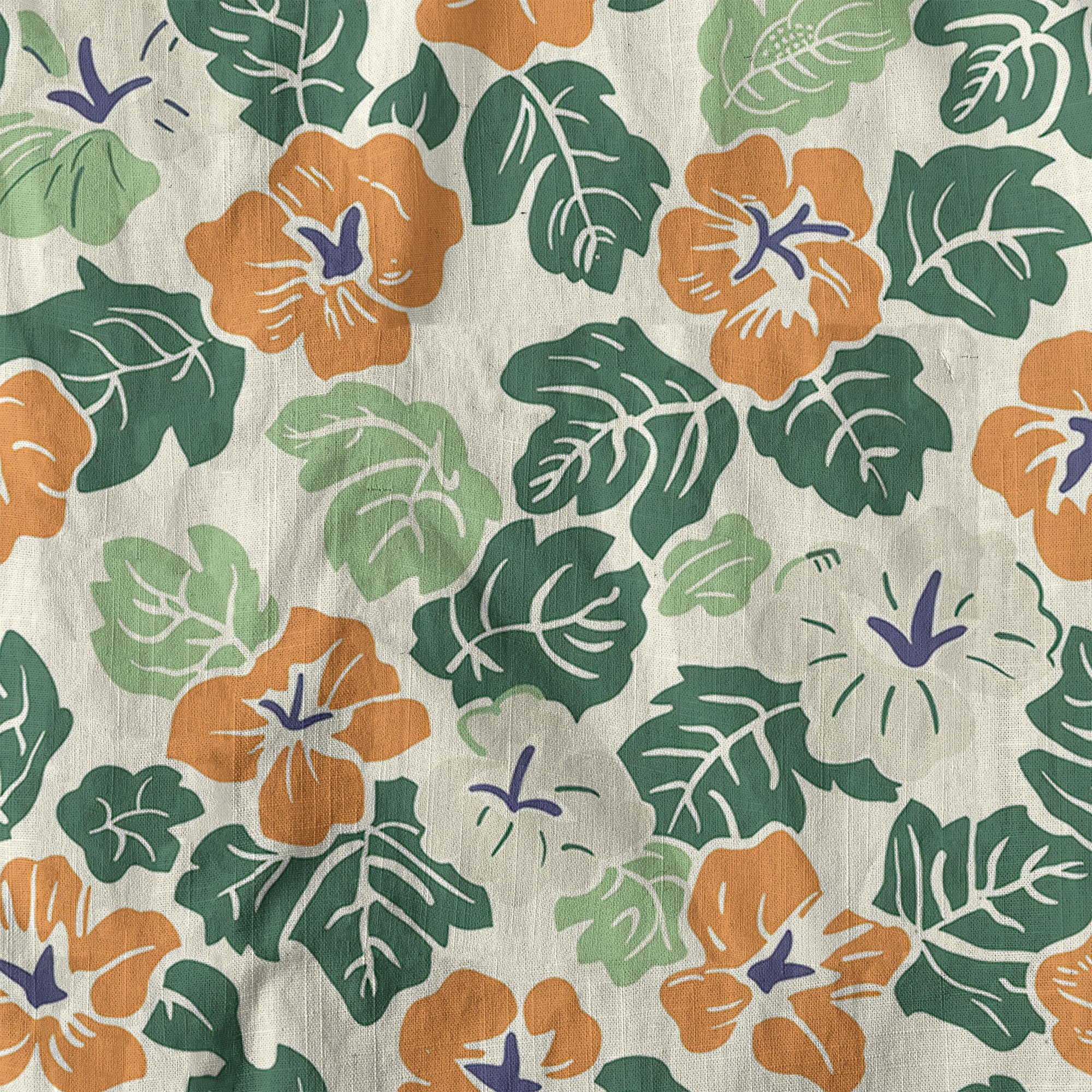 Retro Aloha Flowers Hawaii Shirt, Floral Hawaiian Button Down Shirt - The Palmix