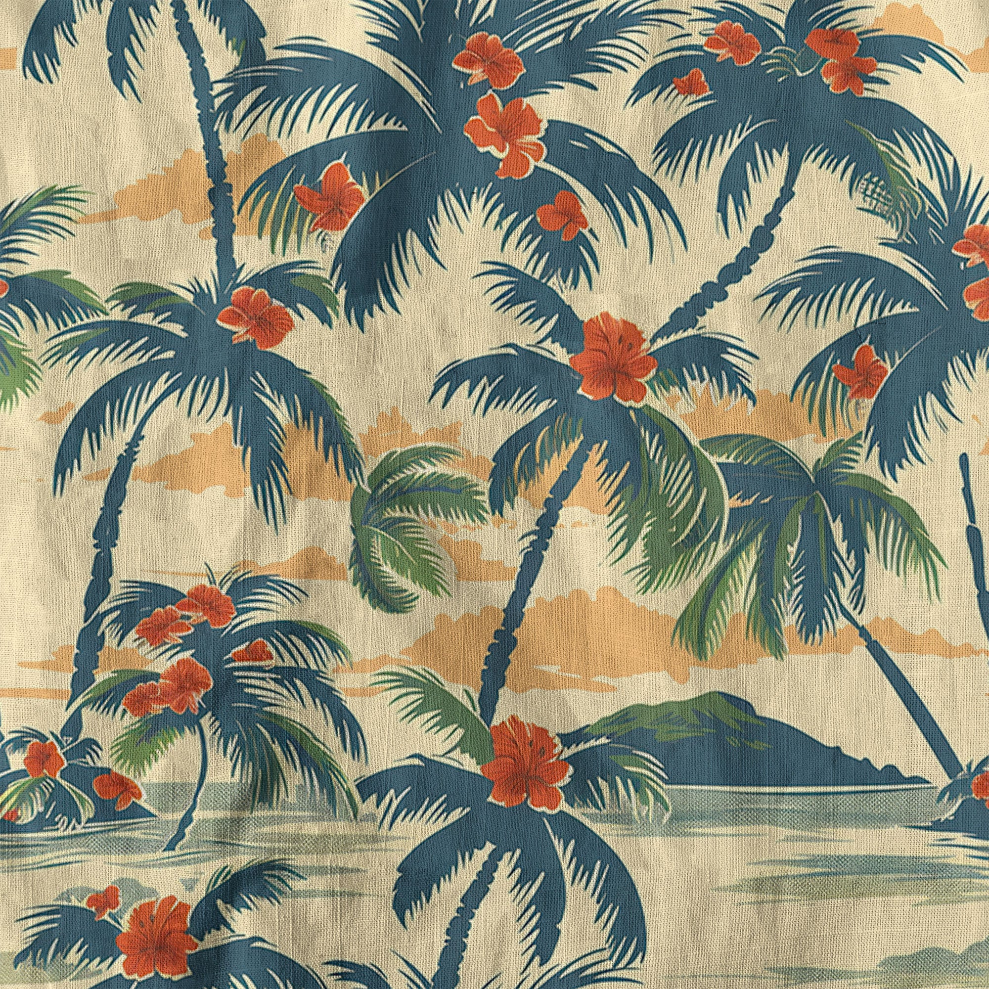 Retro Aloha Flowers Hawaii Shirt, Floral Pattern Hawaiian Shirt - The Palmix