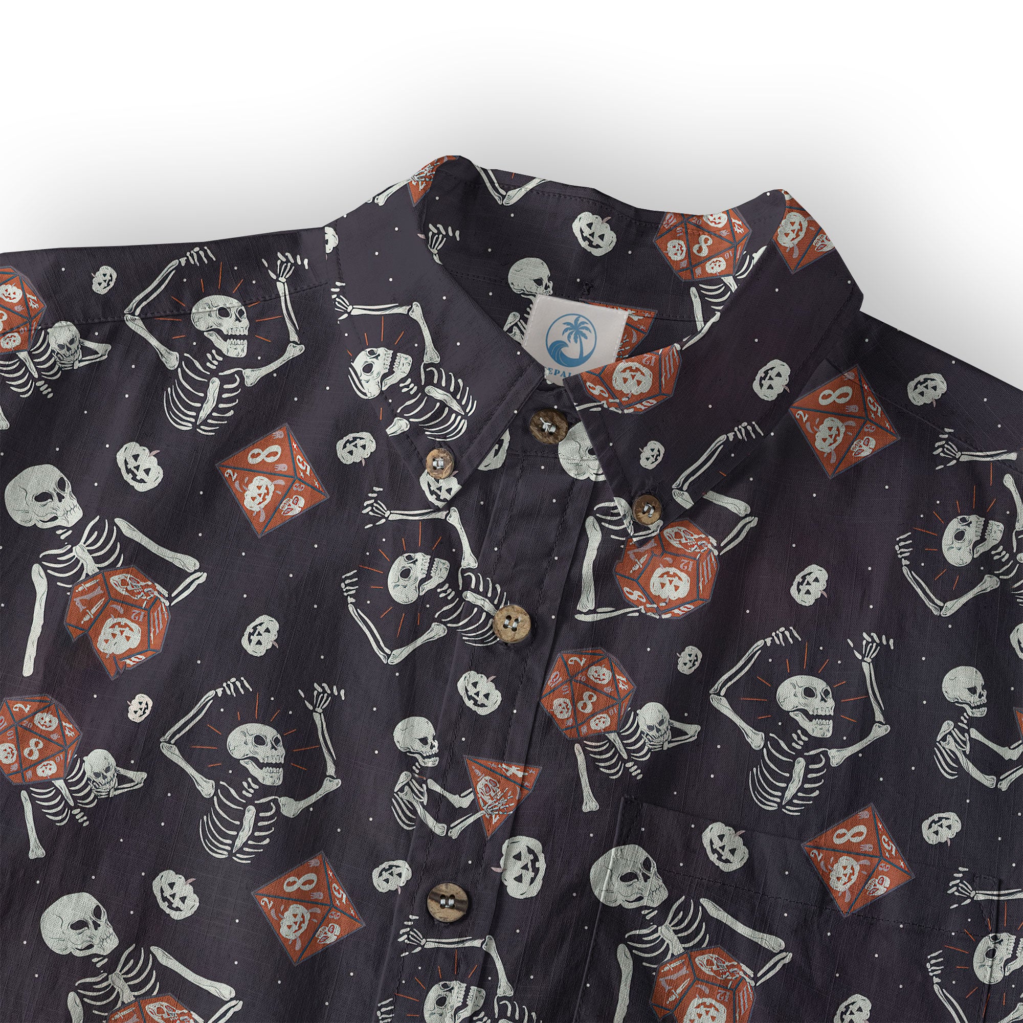 DnD Hawaiian Shirt, Dice Hawaiian Shirt, Dungeon Master Gift, Roleplaying Game Shirt - The Palmix