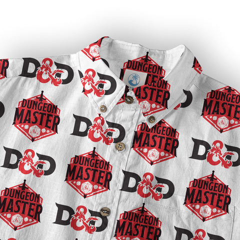DnD Hawaii Shirt, Dice Print Hawaii Shirt, Dungeon Master Gift, Roleplaying Game Aloha Hawaii Shirt