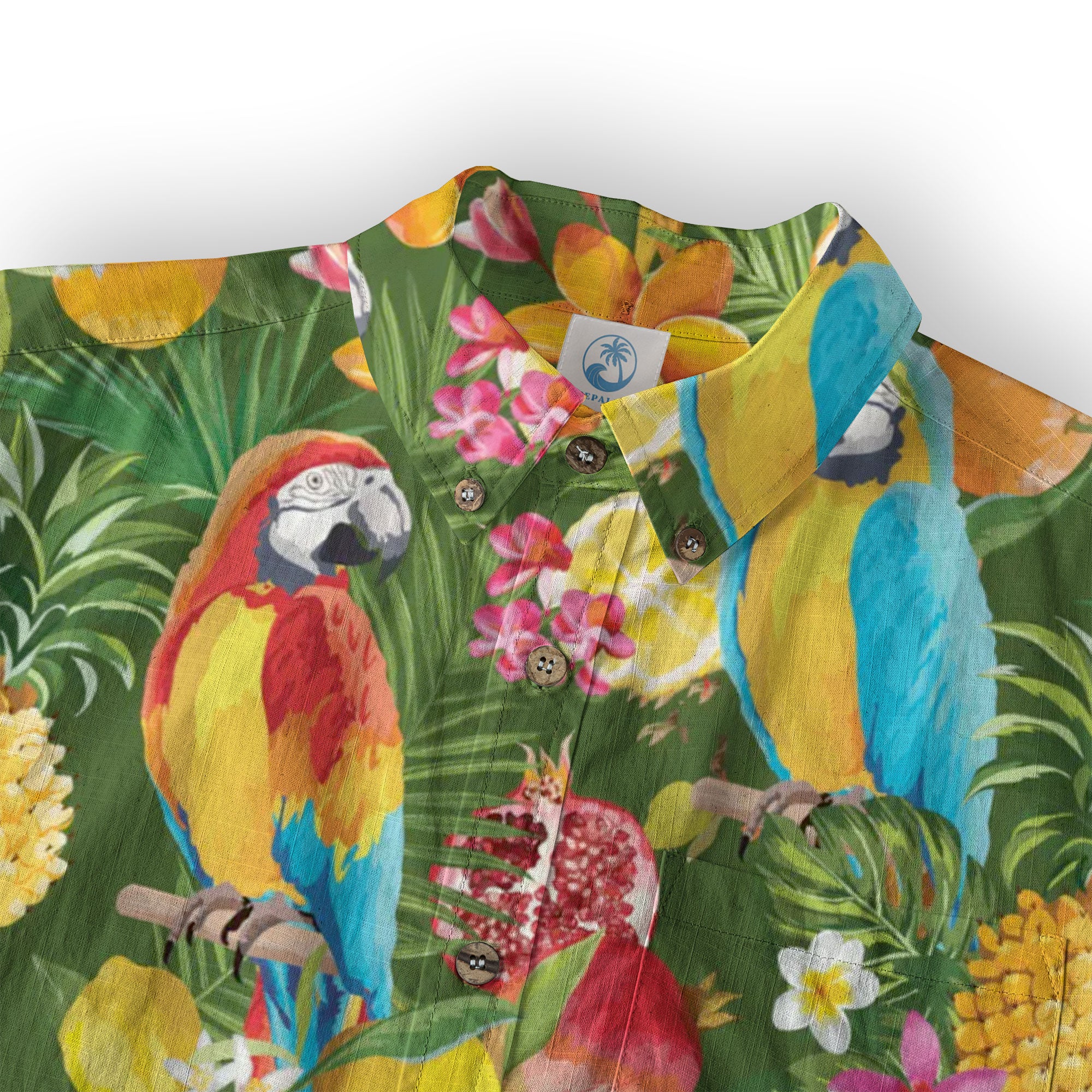 Parrot Hawaiian Shirt for Men Women, Tropical Summer Hawaiian Beach Shirt - The Palmix