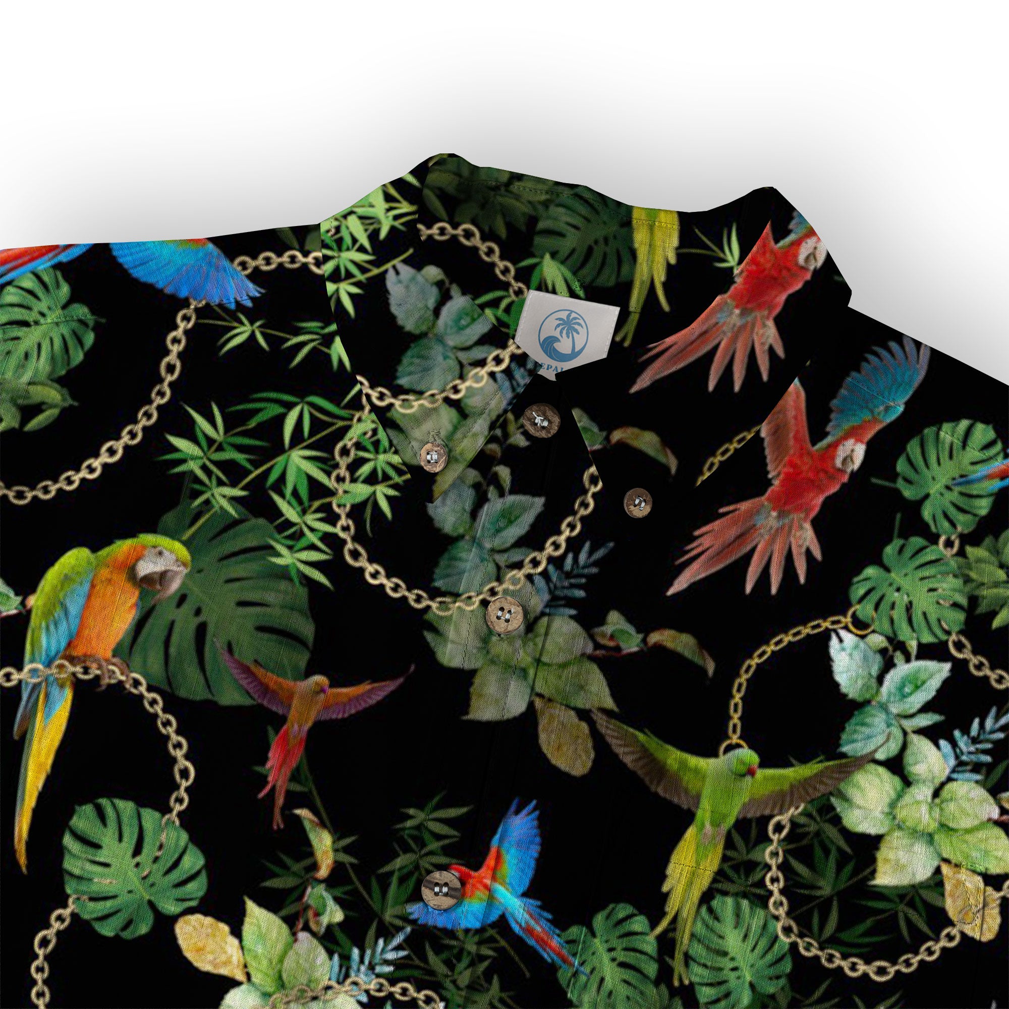 Parrot Colorful Hawaiian Shirt, Aloha Summer Beach Hawaii Shirt - The Palmix
