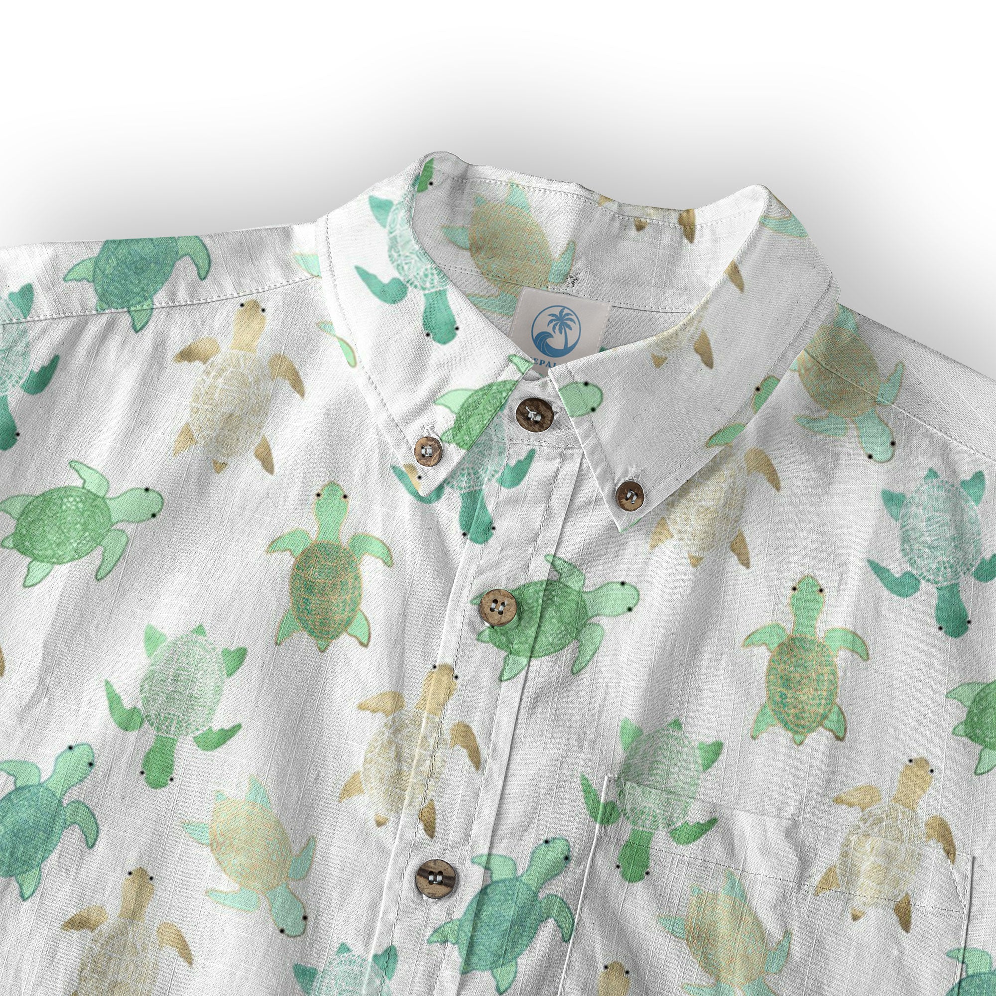 Turtle Aloha Shirt, Turtle Ocean Hawaiian Shirt - The Palmix