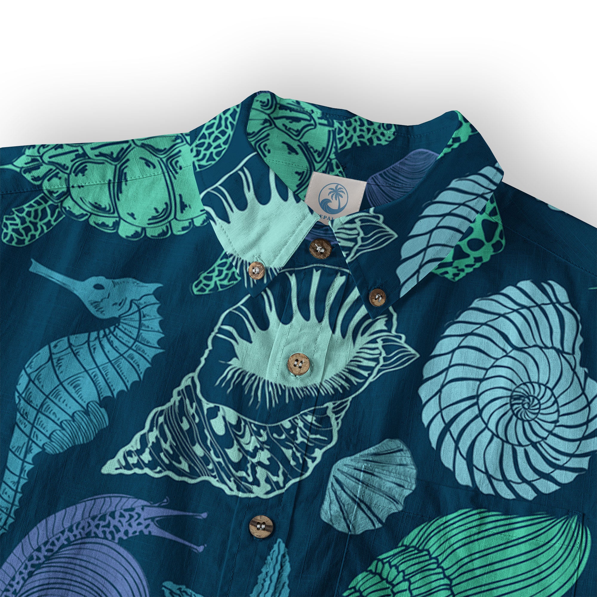 Turtle Pattern Shirt, Turtle Ocean Animals Hawaiian Shirt - The Palmix