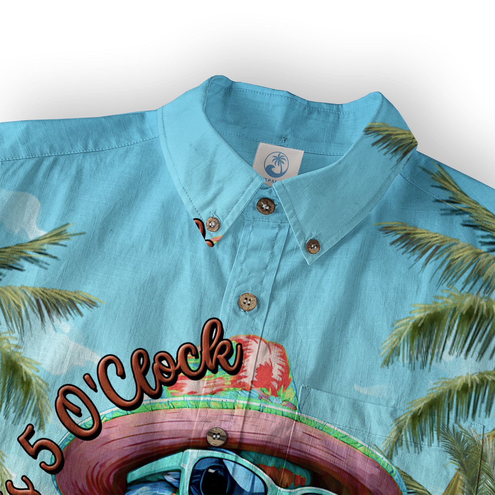 It's 5 O'clock Somewhere Parrot Hawaiian Shirt for Men, Parrot Aloha Button Down Shirt - The Palmix
