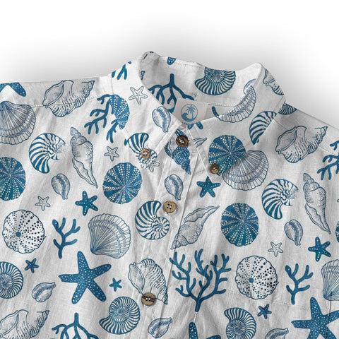 Sea Hawaiian Shirts for Men Women, Sea Animal Aloha Summer Beach Shirt Short Sleeve Button Down - The Palmix
