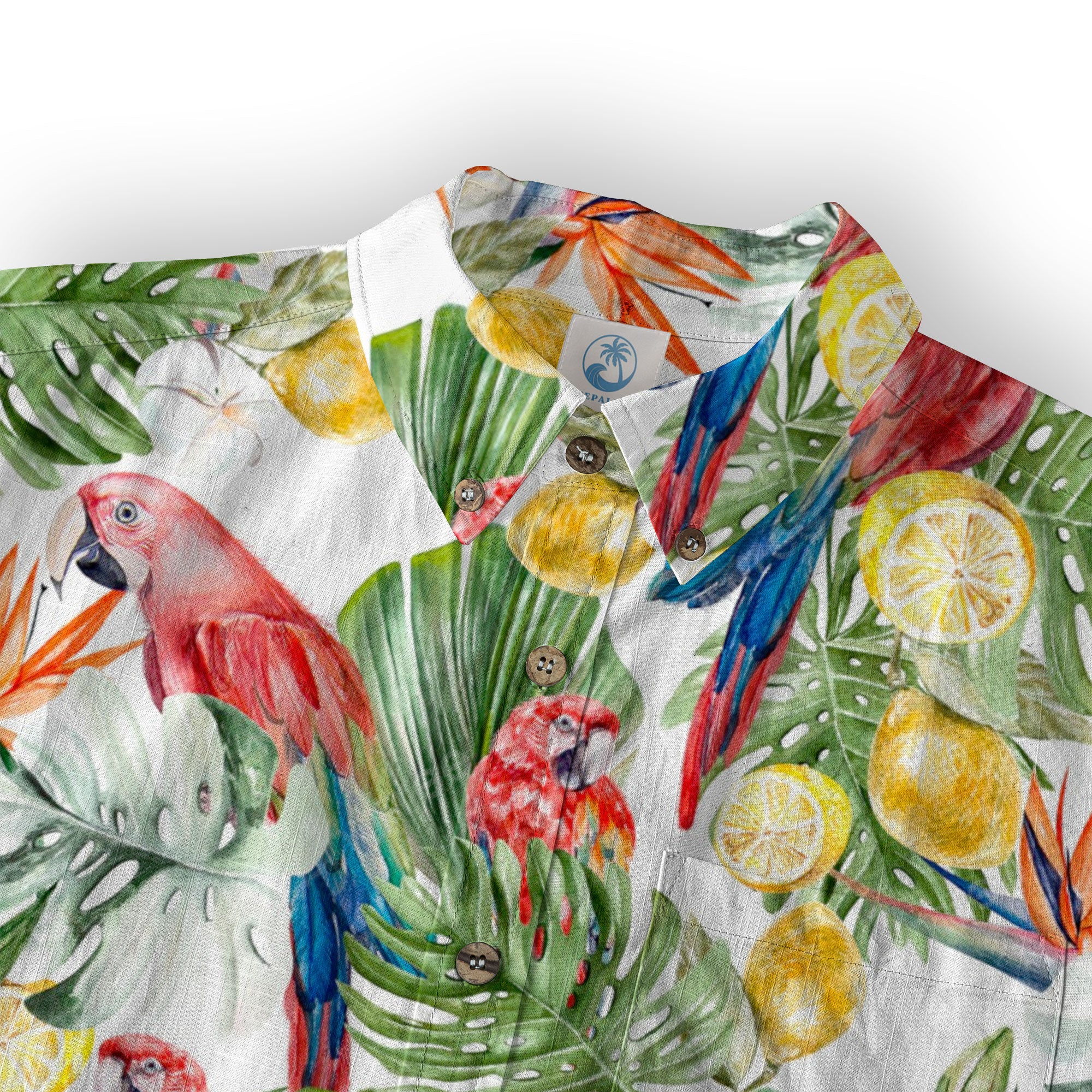 Parrot Hawaii Shirt for Men Women, Beautiful Watercolor Tropical Pattern Hawaii Shirt - The Palmix
