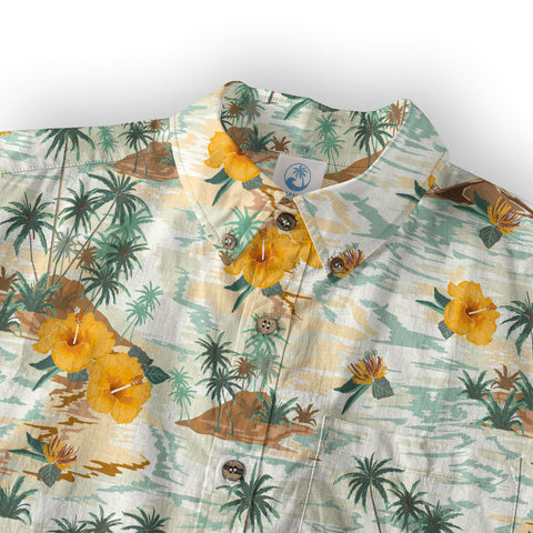 Ocean Animals Hawaiian Button Up Shirt, Sea Hawaii Shirt - The Palmix
