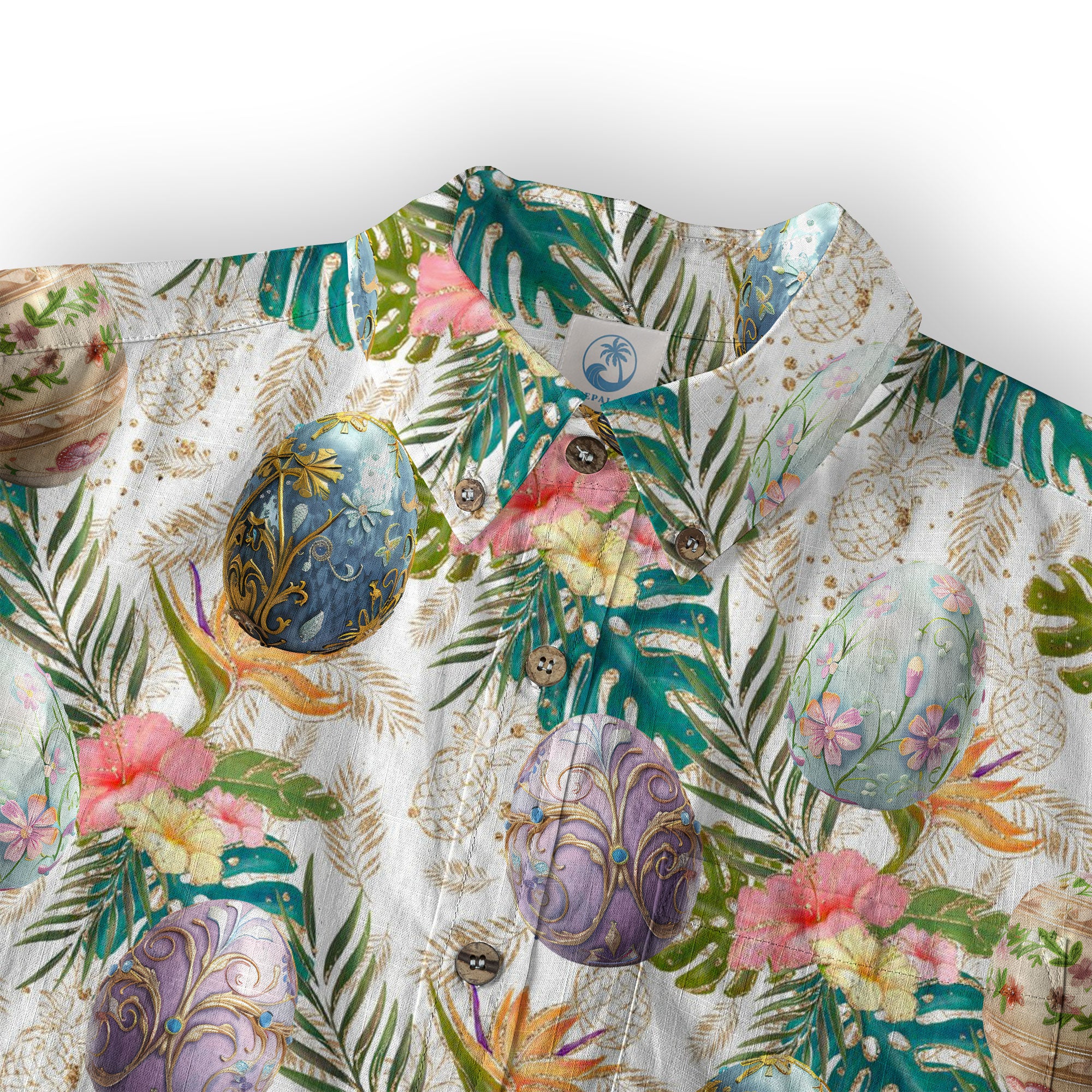 Easter Dinosaur Hawaiian Shirt Men Women Kid Youth, Bunny Dinosaur And Easter Eggs Shirt - The Palmix