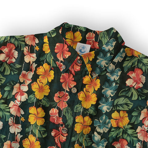 Vintage Aloha Hibiscus Flowers Hawaii Shirt, Floral Hawaiian Button Down Shirt - The Palmix