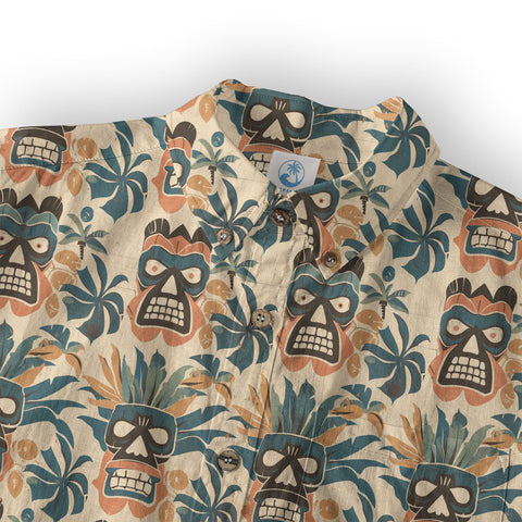 Retro Aloha Hibiscus Flowers Hawaii Shirt, Floral Hawaiian Button Down Shirt - The Palmix