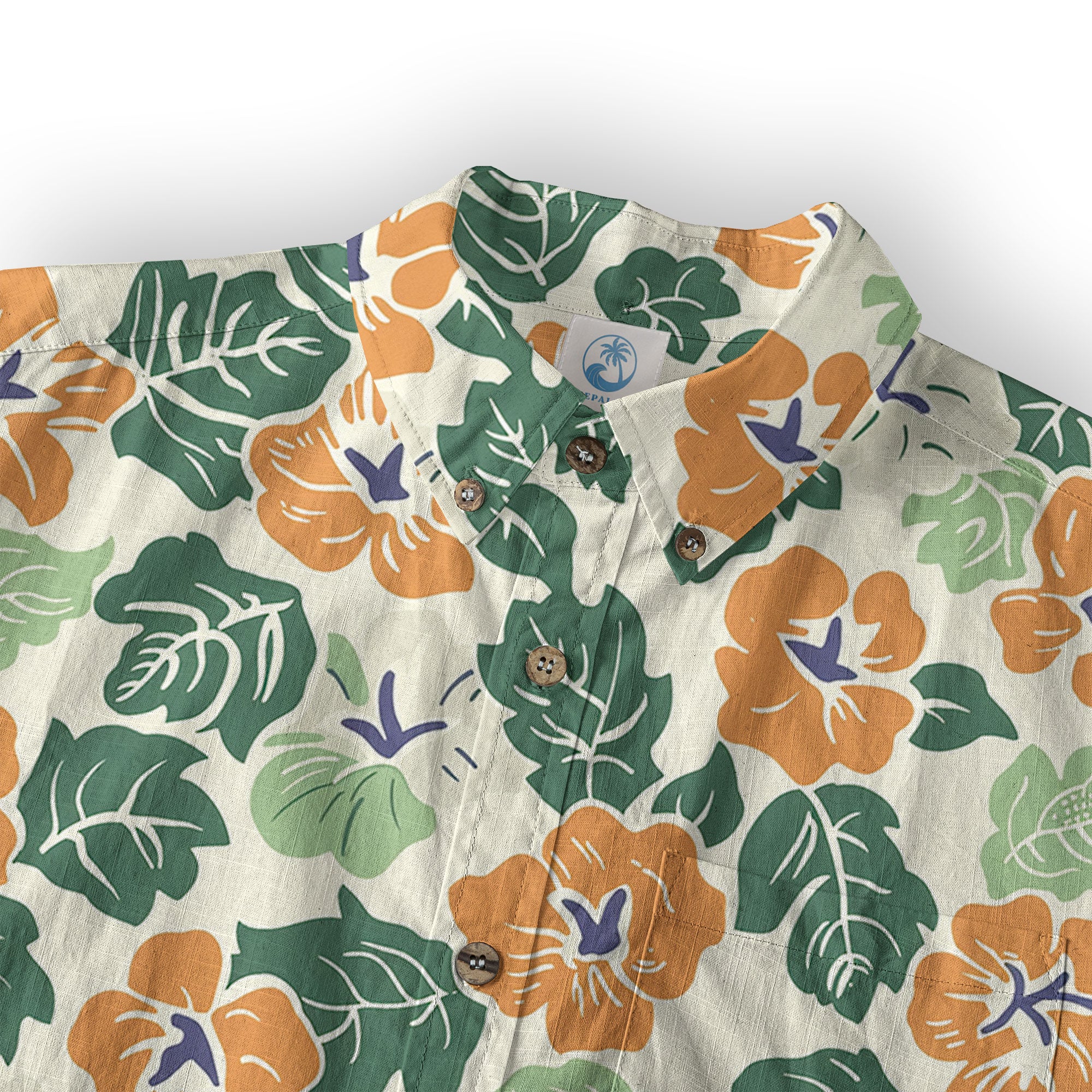 Retro Aloha Flowers Hawaii Shirt, Floral Hawaiian Button Down Shirt - The Palmix