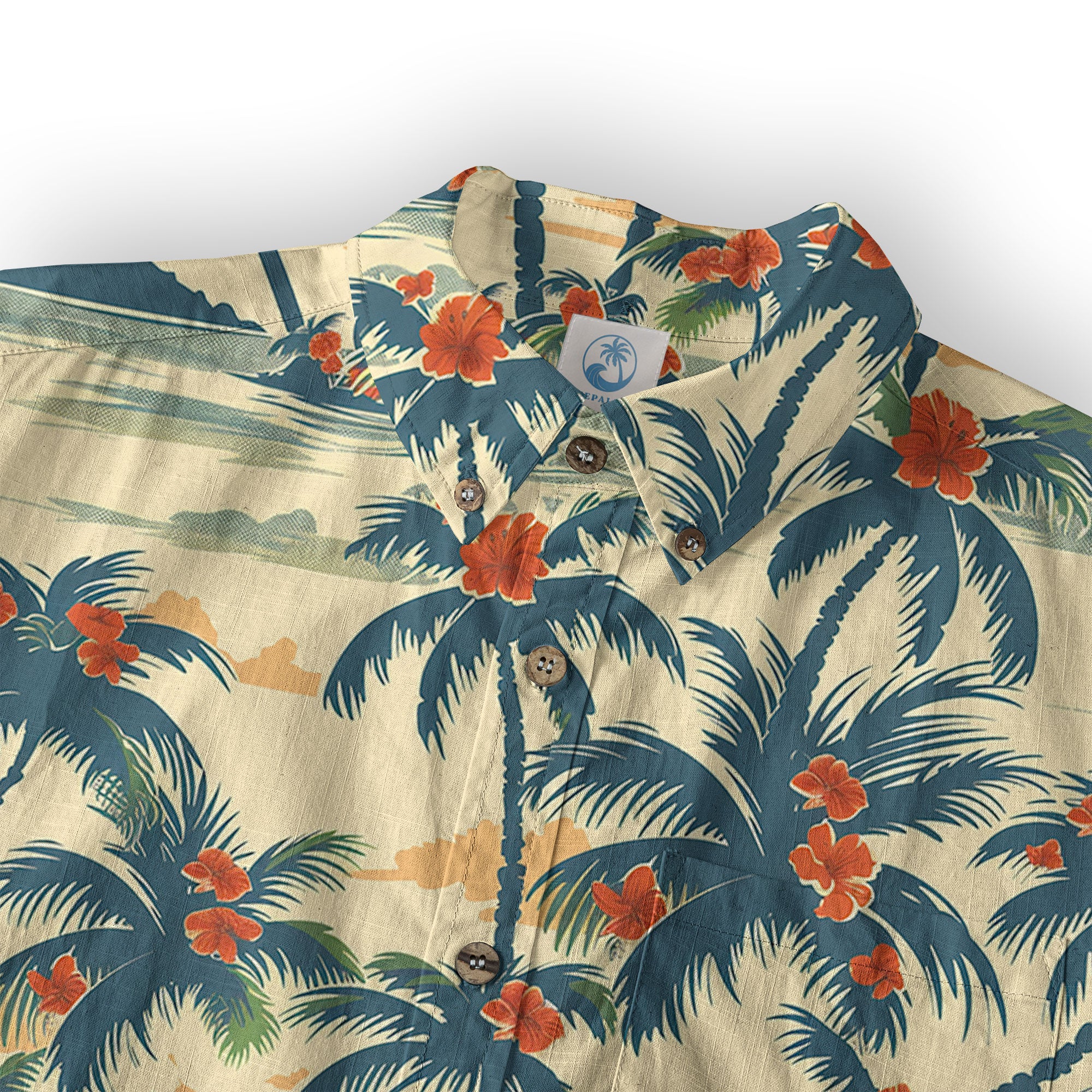 Retro Aloha Flowers Hawaii Shirt, Floral Pattern Hawaiian Shirt - The Palmix