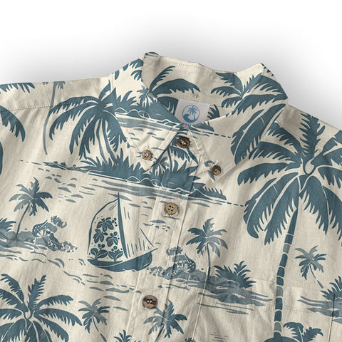 Retro Aloha Flowers Hawaii Shirt, Floral Pattern Hawaiian Shirt - The Palmix