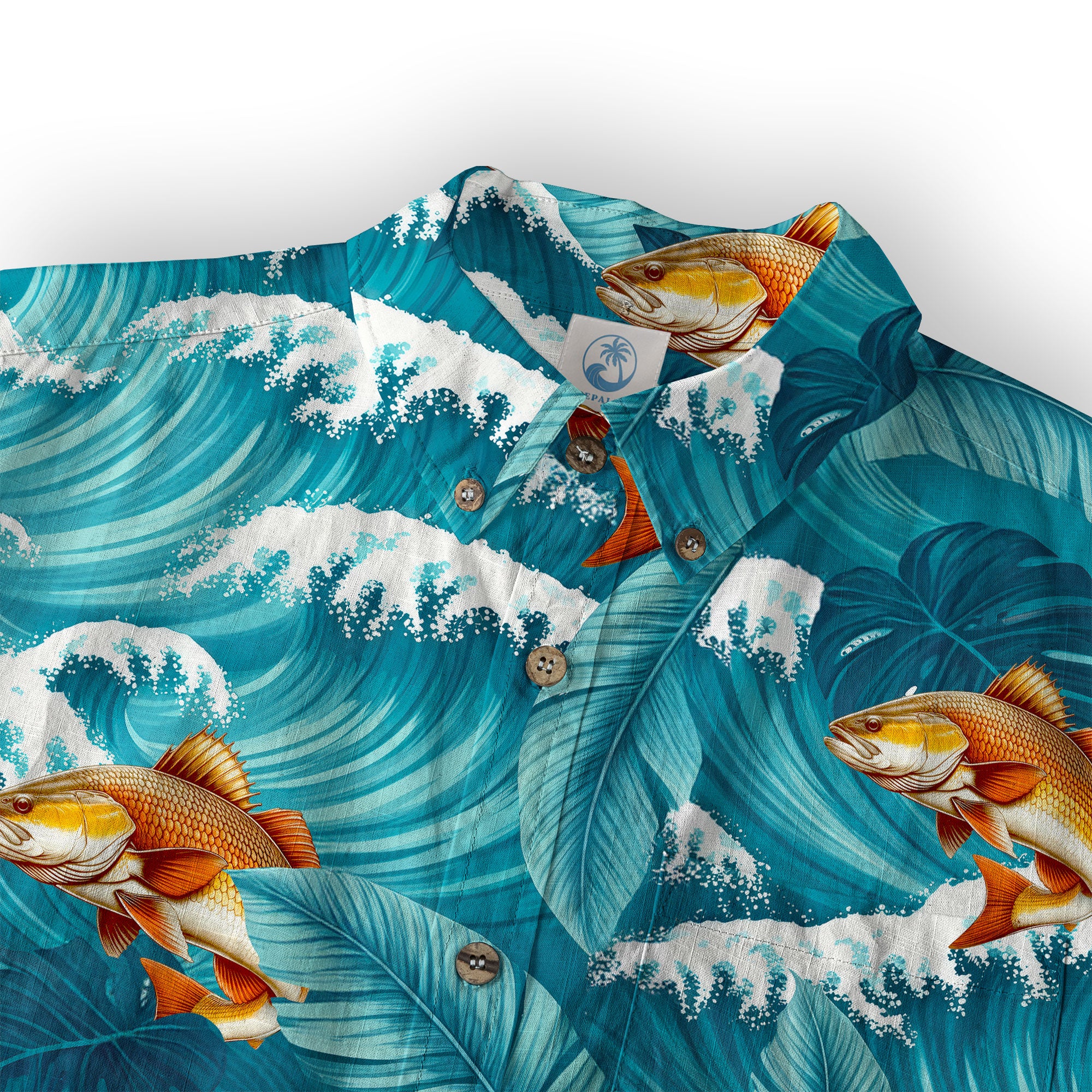Koi Fish Hawaiian Ocean Shirt, hawaiian vacation drumfish family matching - The Palmix