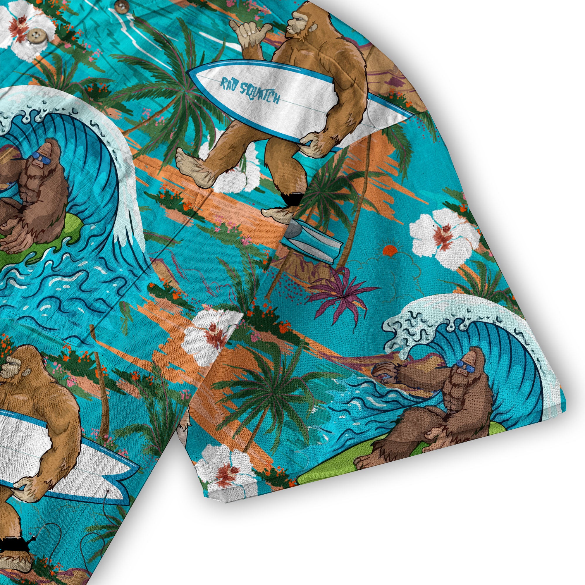 Bigfoot Beer Hawaiian Shirt, Tropical Beer Hawaiian Shirt Casual Button Down Short Sleeve Shirt - The Palmix