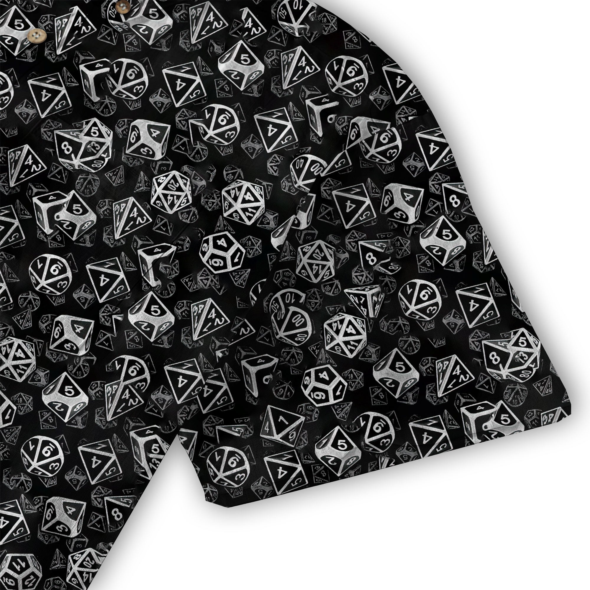 DnD Hawaiian Shirt, Dice Hawaiian Shirt, Dungeon Master Gift, Roleplaying Game Shirt - The Palmix